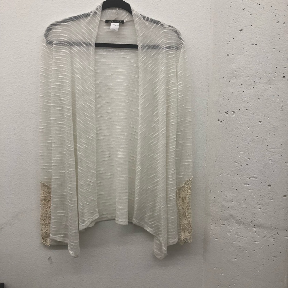 Urban X White Embellished Cardigan